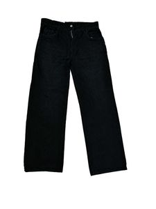 Black straight fit denim jeans