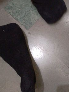 Black Dress Socks with Pattern