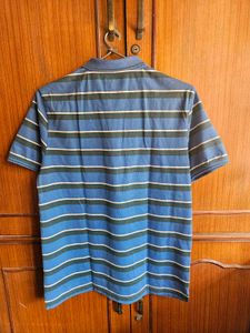 Byford Blue Striped Polo T-Shirt