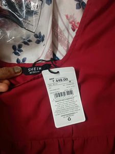 Red Ruffled Top