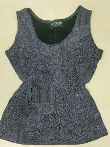 Sparkly Paisley Pattern Blouse