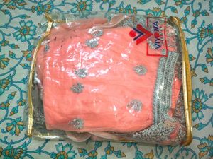 Designer Peach Lehenga Choli