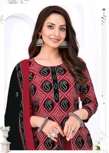 bandhani cotton ready to wear dress