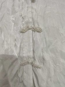 Elegant White Brocade Blouse
