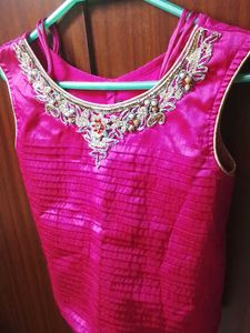 Stunning Pink Embroidered Blouse