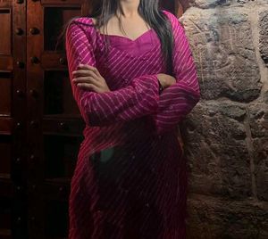 Vibrant Pink Knit Tunic Top