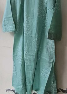 Elegant Mint Green Kurta Set with Palazzo
