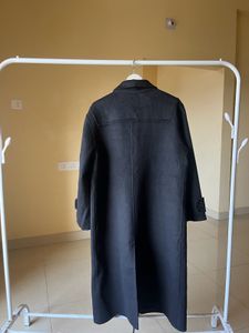 Elegant Black Longline Coat