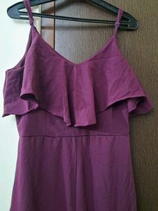 Purple Ruffle Maxi Dress