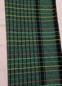 Light Green Checked Cotton Towel