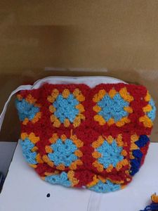 Crochet Granny Square Pouch