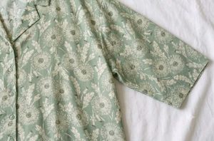 Printed Over Sized Shirt