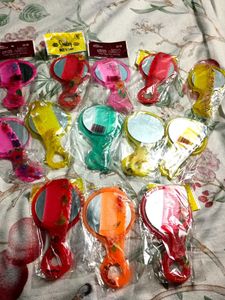 Cute Mirror & Comb Set - Pack of 12