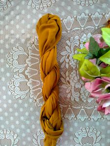 Vibrant Mustard Yellow Dupatta
