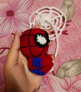 Handmade Spiderman Crochet Charm 🕸️