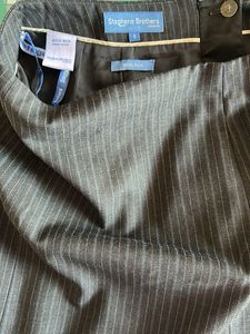 Pinstripe A-Line Skirt