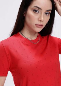 Red Graphic Print T-Shirt