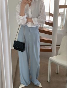 formal blue pants for women