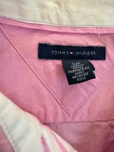 Tommy Hilfiger Pink Short Sleeve Women Shirt