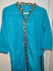 Straight Blue Kurti