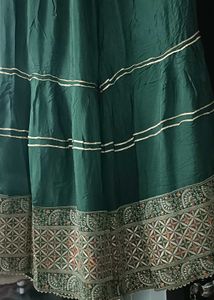 Emerald Green Embroidered Kurti