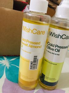 WishCare Cold Pressed Sweet Almond &amp; Olive Oil