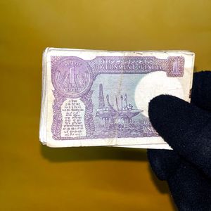 Rare Collectable One Rupee Notes -  44 Pack