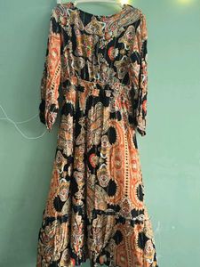 Zudio Paisley Print Maxi Dresss