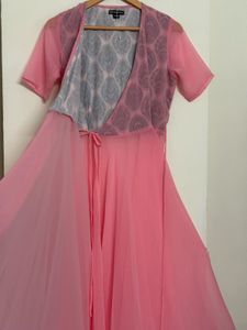 Elegant Pink Kurta Set with Palazzo