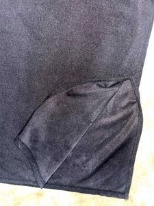 Black Velvet Pencil Skirt