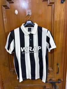 SF Jeans Pantaloons Men's Striped Polo T-Shirt
