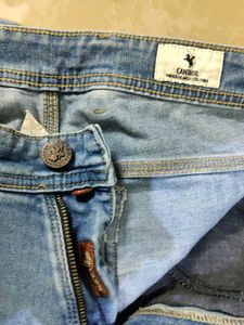 Cantabil Light Wash Distressed Jeans