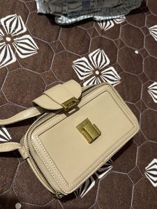 Stylish Beige Crossbody Bag