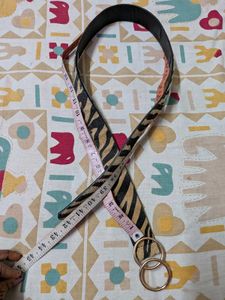 Stylish Zebra Print Belt