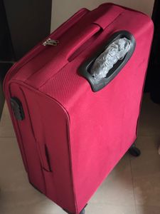 Red Rolling Luggage Suitcase