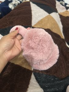 Pink Fuzzy Earmuffs