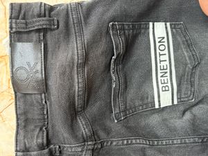 Washed Black Denim Jeans