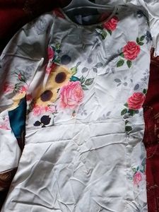 beautiful flower print froc