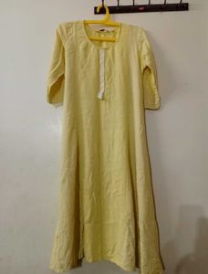 Yellow Embroidered Kurta 💛