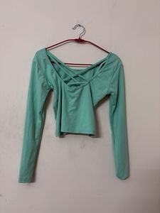 Mint Green Long Sleeve Top