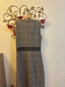 Classic Plaid Sleeveless Dress woollen
