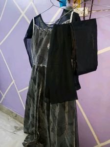 Elegant Black Ethnic Gown