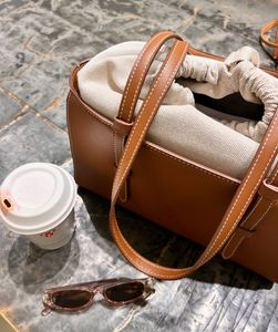 Classic Brown Leather Tote Bag