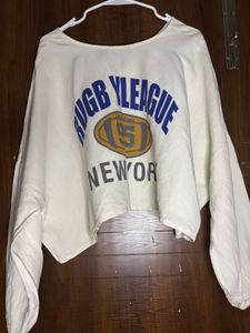 Cream Rugby League Graphic Sweatshirt