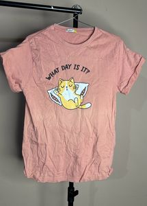 Lazy Pink Oversized Tshirt