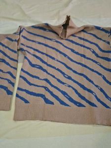 Striped Turtleneck Sweater