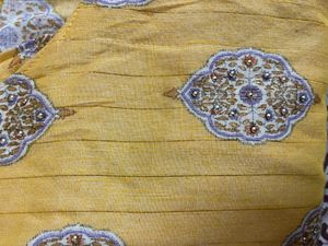 Yellow Printed Kaftan