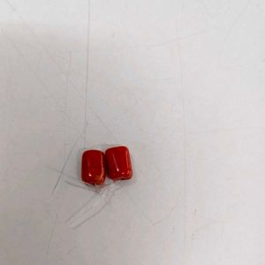 Red coral Beads