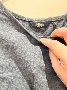 Stylish Grey Cold Shoulder Top