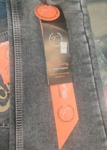 Distressed Gray Denim Jeans